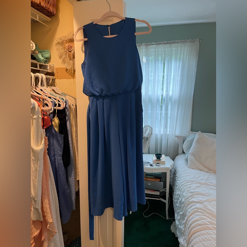 Blue jumpsuit